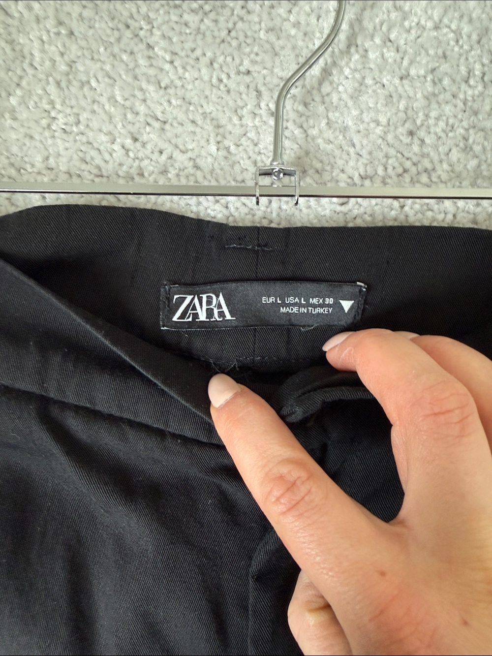 Zara Black Wide-Leg Women's Trousers - Picture 2 of 3